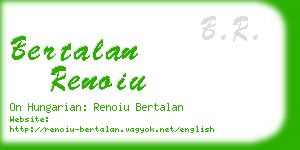 bertalan renoiu business card